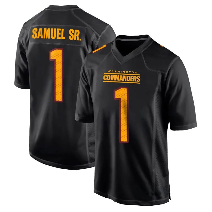 W.Commanders #1 Deebo Samuel Sr Player Black Fashion Game Football Jerseys