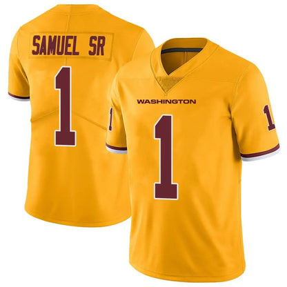 W.Commanders #1 Deebo Samuel Sr Player Gold Vapor Limited Football Jerseys