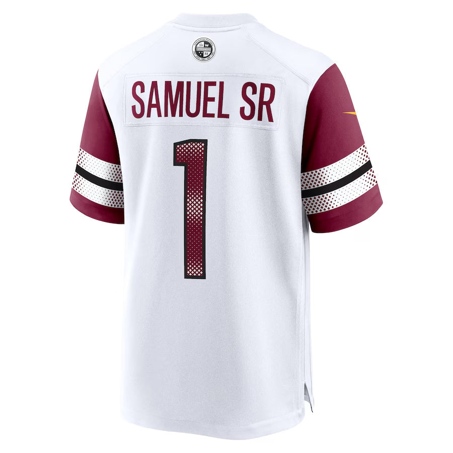 W.Commanders #1 Deebo Samuel Sr Player White Home Game Football Jerseys