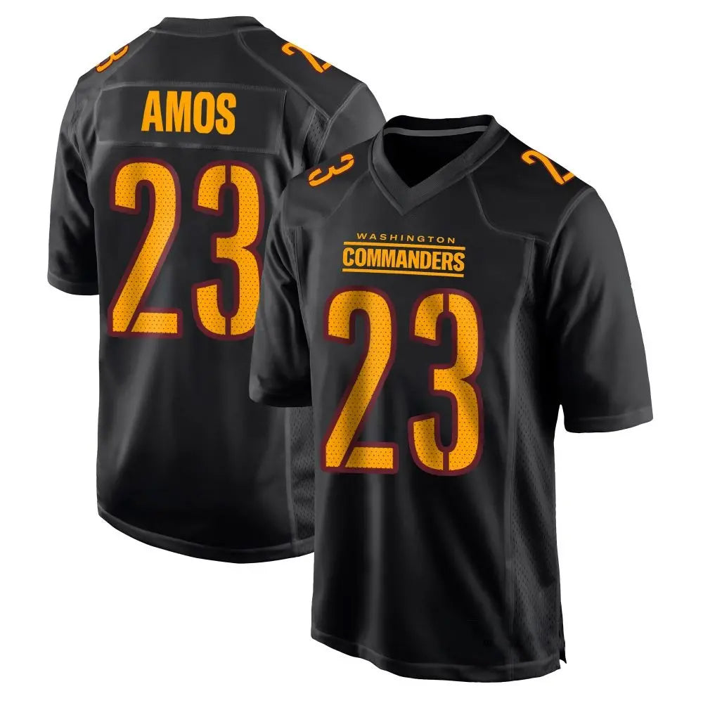 W.Commanders #23 Trey Amos Player Black Fashion Football Jerseys