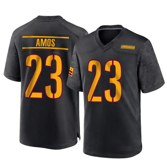 W.Commanders #23 Trey Amos Player Black Home Game Football Jerseys