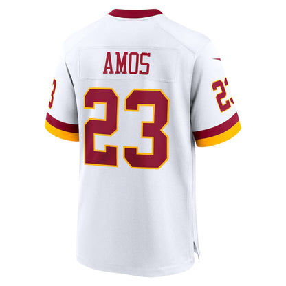 W.Commanders #23 Trey Amos Player White Game Football Jerseys