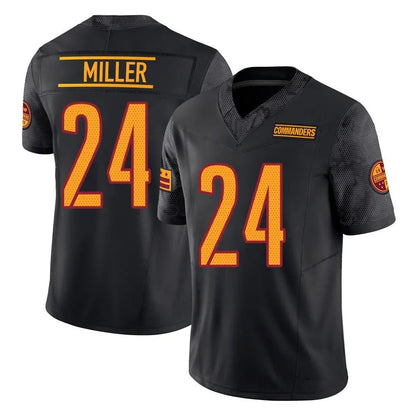 W.Commanders #24 Von Miller Player Black Vapor F.U.S.E. Limited Football Jerseys