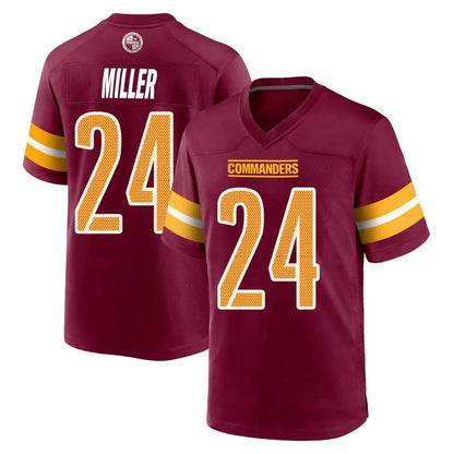 W.Commanders #24 Von Miller Player Burgundy Home Game Football Jerseys