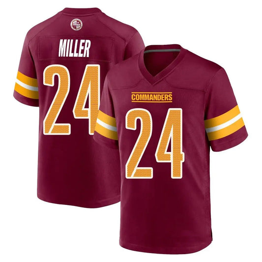 W.Commanders #24 Von Miller Player Burgundy Home Game Football Jerseys