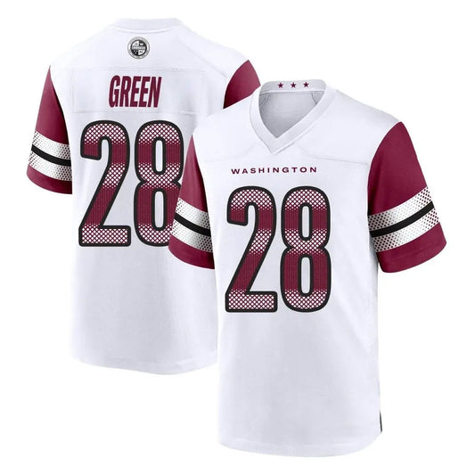 W.Commanders #28 Darrell Green Player White Home Game Football Jerseys