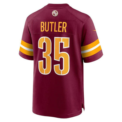 W.Commanders #35 Percy Butler Player Burgundy Home Game Football Jerseys