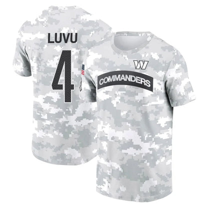 W.Commanders #4 Frankie Luvu Player Salute to Service Hoodies T-Shirts Football Jerseys