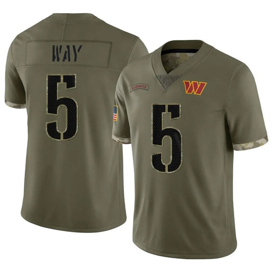 W.Commanders #5 Jayden Daniels Player Olive Salute To Service Limited Football Jerseys