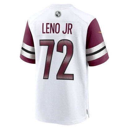 W.Commanders #72 Charles Leno Jr. Player White Home Game Football Jerseys