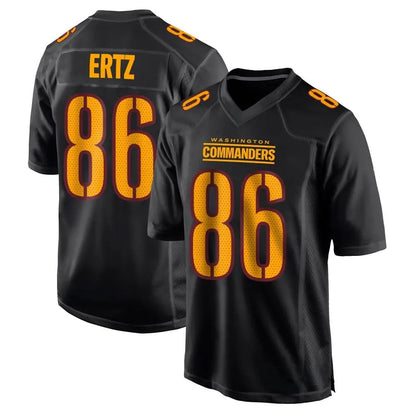 W.Commanders #86 Zach Ertz Player Black Home Game Football Jerseys