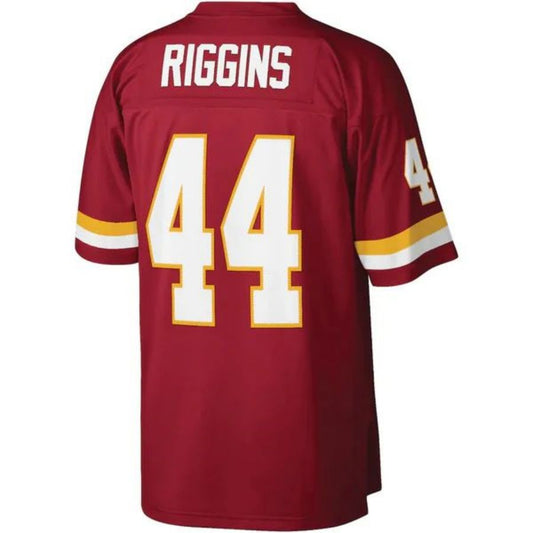 W.Commanders #44 John Riggins Mitchell & Ness Burgundy Legacy Replica Jersey Stitched American Football Jerseys