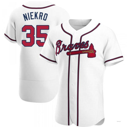 Atlanta Braves #35 Phil Niekro White Home Jersey Stitches Baseball Jerseys