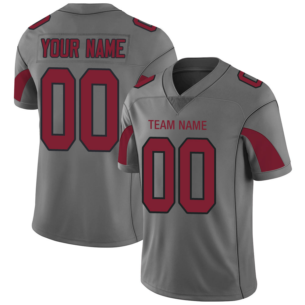 Custom A.Cardinal Men American Grey Fashion Vapor Limited Stitched Football Jersey