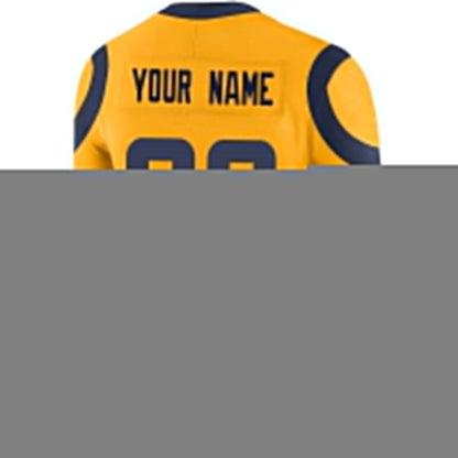 Custom LA.Rams Football Jerseys Team Player or Personalized Design Your Own Name for Men's Women's Youth Jerseys Navy