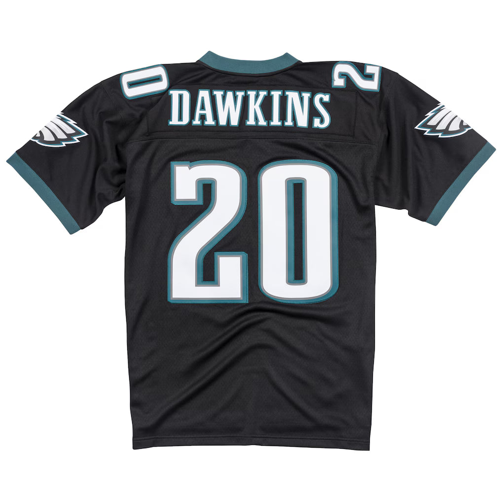 P.Eagles #20 Brian Dawkins Mitchell & Ness Black Legacy Replica Jersey Stitched American Football Jerseys