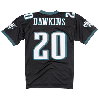 P.Eagles #20 Brian Dawkins Mitchell & Ness Black Legacy Replica Jersey Stitched American Football Jerseys