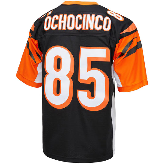 C.Bengals #85 Chad Ochocinco Mitchell & Ness Black Big & Tall 2009 Retired Player Replica Jersey