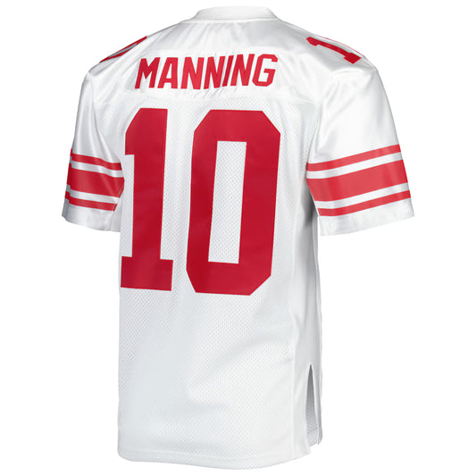 NY.Giants #10 Eli Manning 2007 Mitchell & Ness White Authentic Throwback Retired Player Jersey