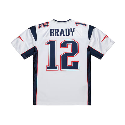 NE.Patriots #12 Tom Brady Mitchell & Ness White 2000 Authentic Jersey Stitched American Football Jerseys
