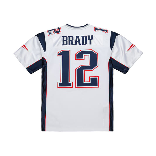 NE.Patriots #12 Tom Brady Mitchell & Ness White 2000 Authentic Jersey Stitched American Football Jerseys