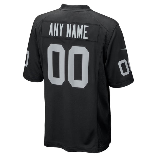 Custom LV.Raiders Black Custom Game Jersey Stitched American Football Jerseys
