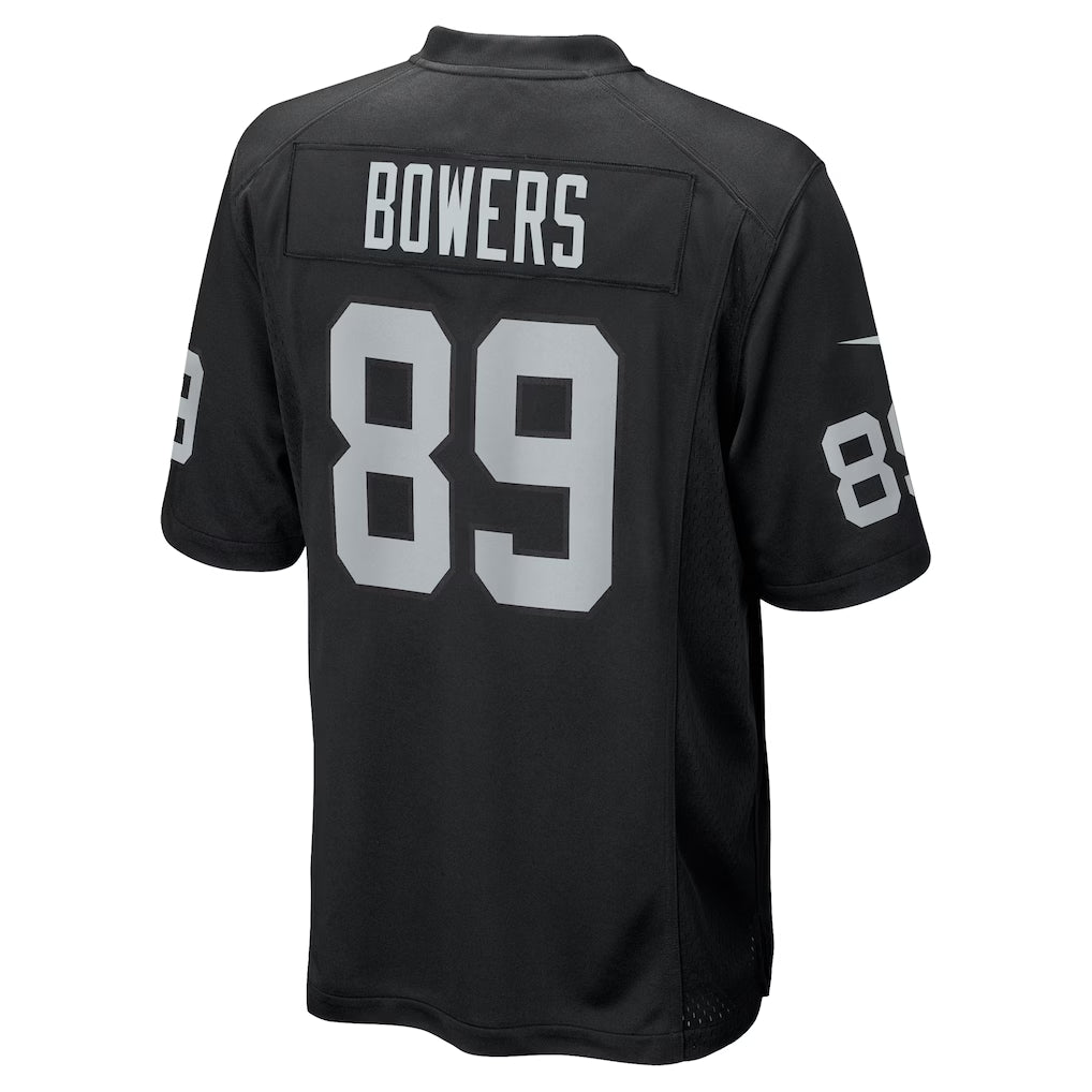 LV. Raiders #89 Brock Bowers Black Player Game Jersey Stitched American Football Jerseys