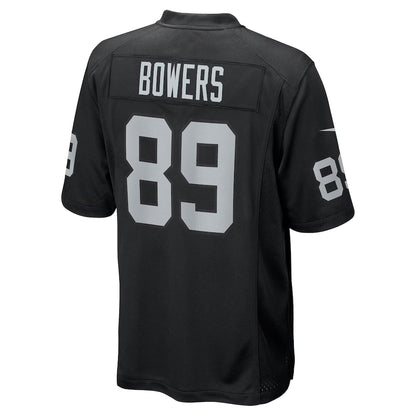 LV. Raiders #89 Brock Bowers Black Player Game Jersey Stitched American Football Jerseys
