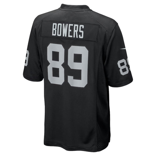 LV. Raiders #89 Brock Bowers Black Player Game Jersey Stitched American Football Jerseys
