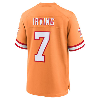 TB.Buccaneers #7 Bucky Irving Creamsicle Game Jersey Stitched American Football Jerseys