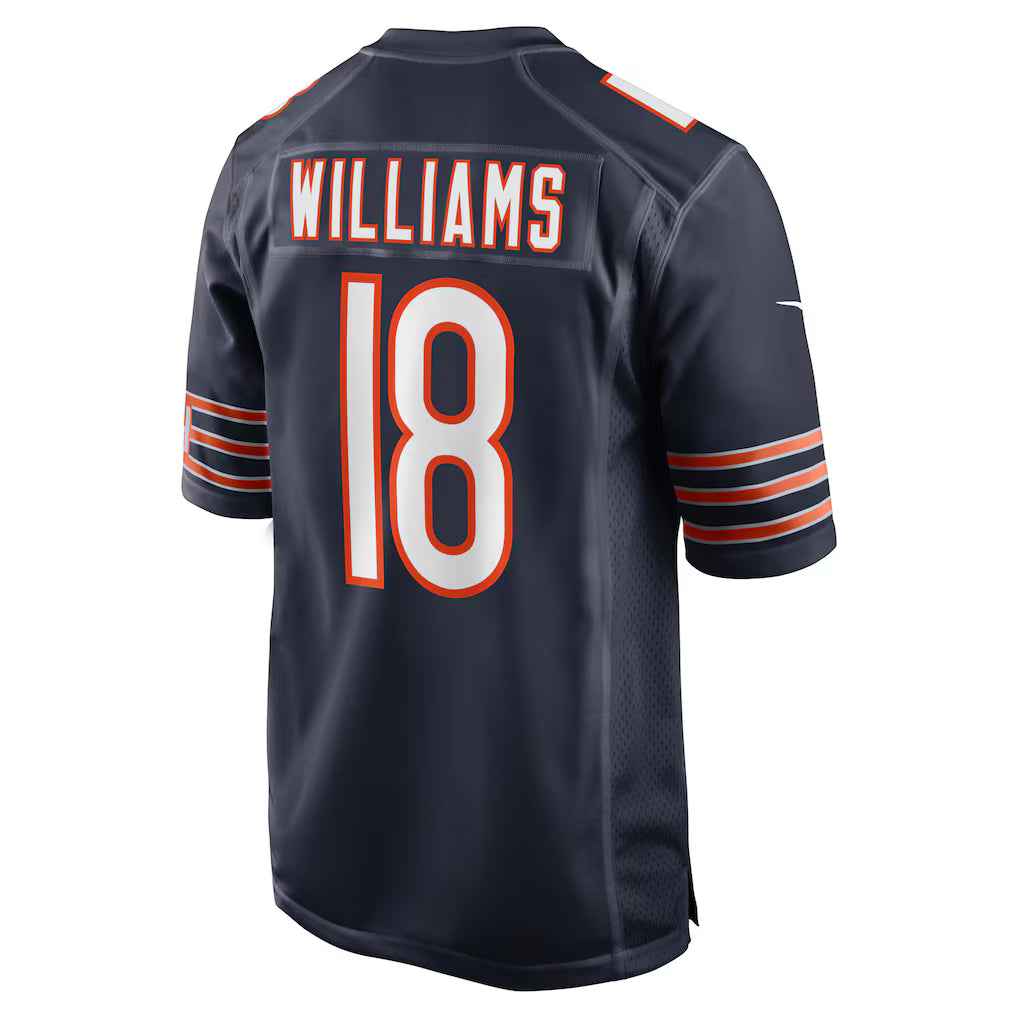C.Bears #18 Caleb Williams Navy Player Game Jersey Stitched American Football Jerseys