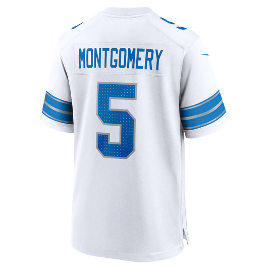 D.Lions #5 David Montgomery White Game Jersey Stitched American Football Jerseys