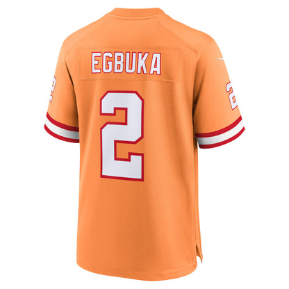 TB.Buccaneers #2 Emeka Egbuka Creamsicle Game Jersey Stitched American Football Jerseys