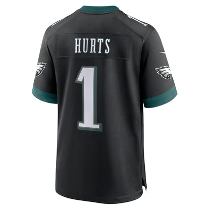 P.Eagles #1 Jalen Hurts Black Legend Jersey Stitched American Football Jerseys