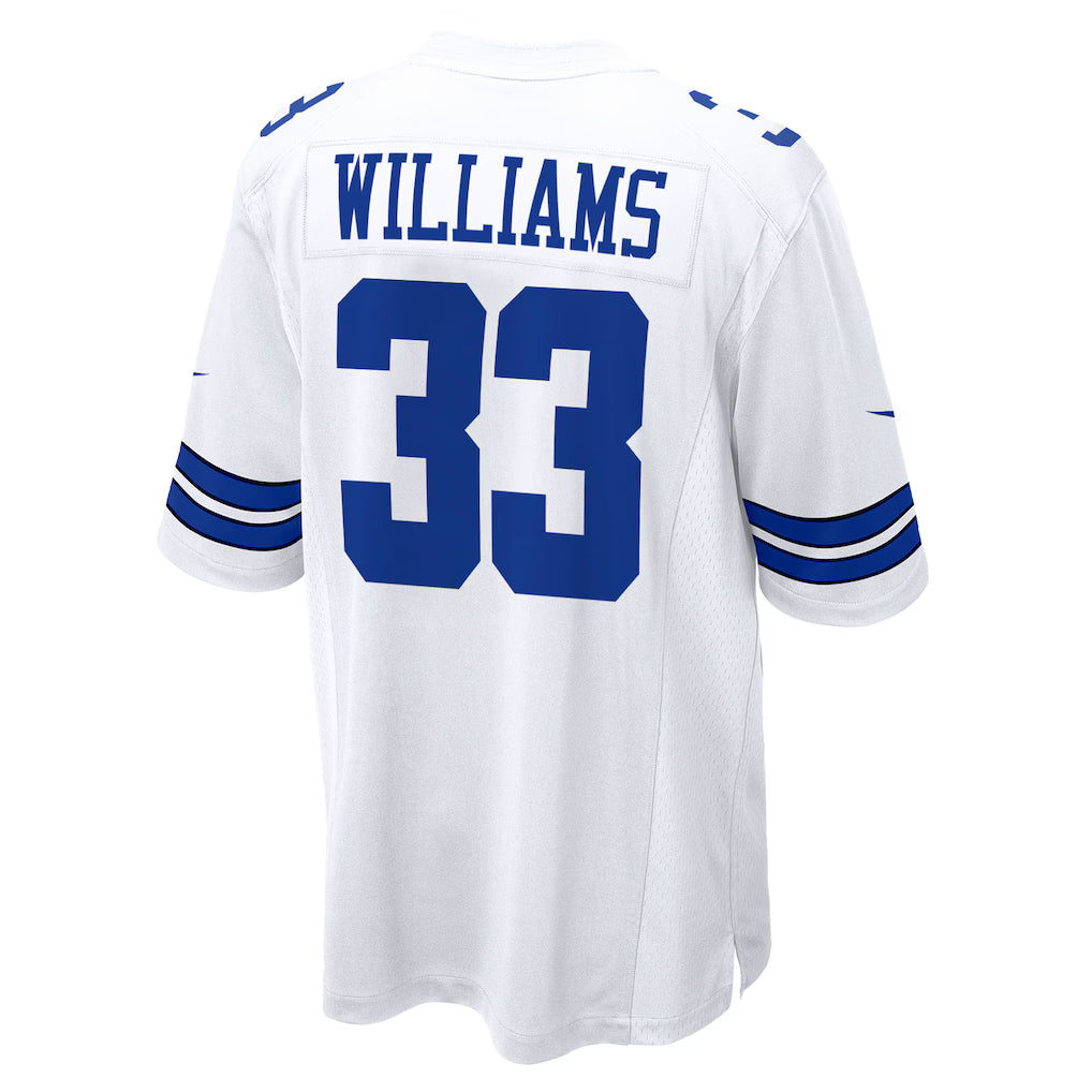 D.Broncos #33 Javonte Williams White Game Jersey Stitched American Football Jerseys