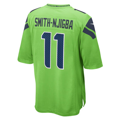S.Seahawks #11 Jaxon Smith-Njigba Neon Green Throwback Player Game Jersey Stitched American Football Jerseys