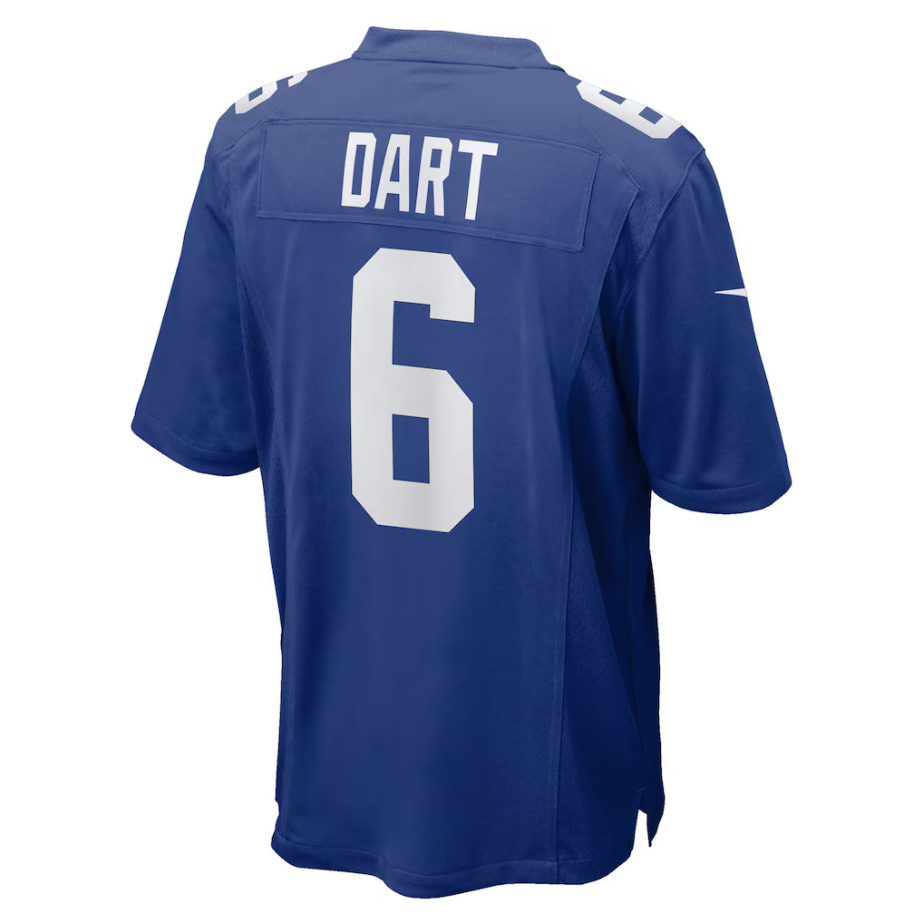 NY.Giants #6 Jaxson Dart Royal Game Player Jersey Stitched American Football Jerseys