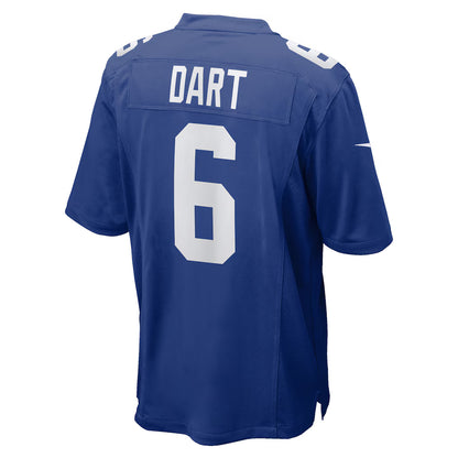 NY.Giants #6 Jaxson Dart Royal Game Player Jersey Stitched American Football Jerseys
