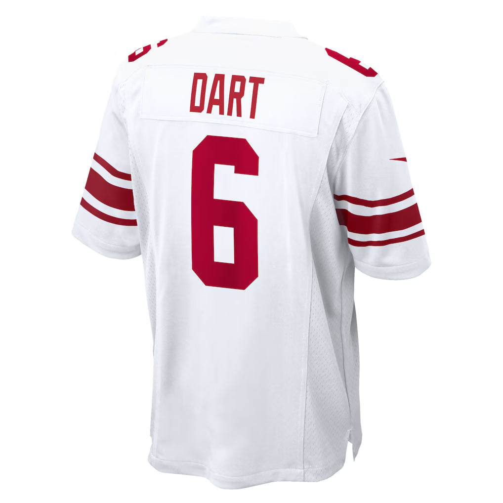 NY.Giants #6 Jaxson Dart White Game Player Jersey Stitched American Football Jerseys