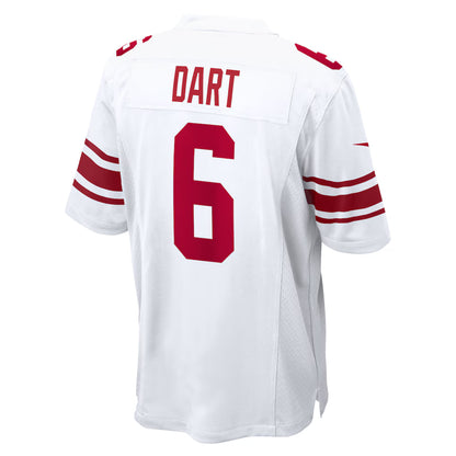 NY.Giants #6 Jaxson Dart White Game Player Jersey Stitched American Football Jerseys