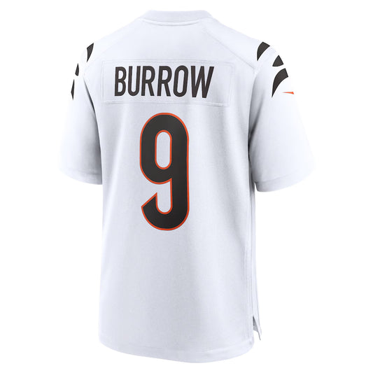 C.Bengals #9 Joe Burrow White Player Game Jersey Stitched American Football Jerseys