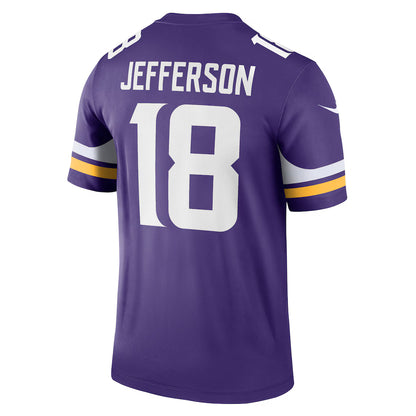 MN.Vikings #18 Justin Jefferson Purple Legend Player Performance Top Game Jersey Stitched American Football Jerseys
