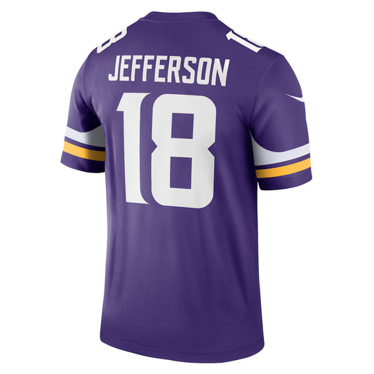 MN.Vikings #18 Justin Jefferson Purple Legend Player Performance Top Game Jersey Stitched American Football Jerseys