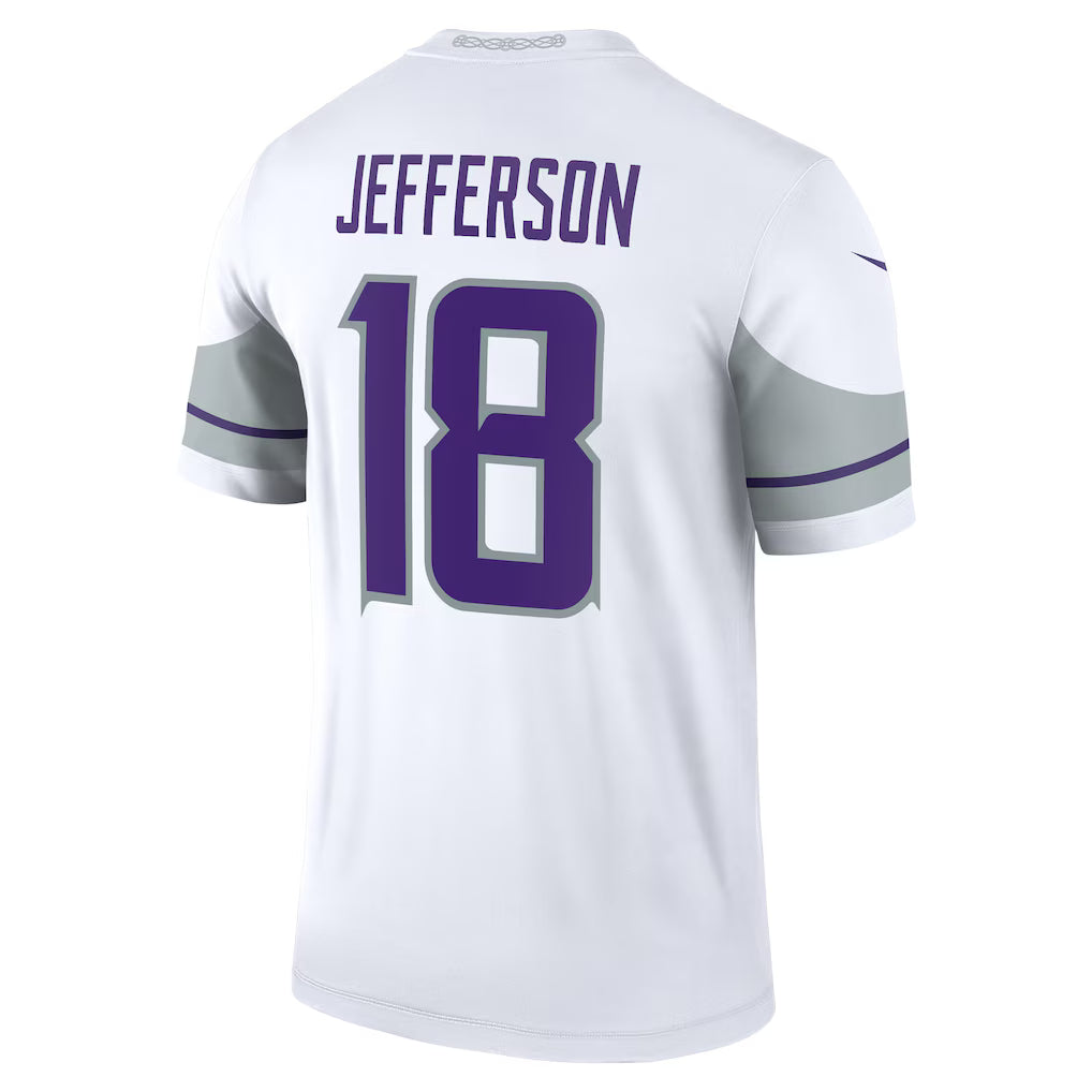 MN.Vikings #18 Justin Jefferson White Legend Player Performance Top Game Jersey Stitched American Football Jerseys