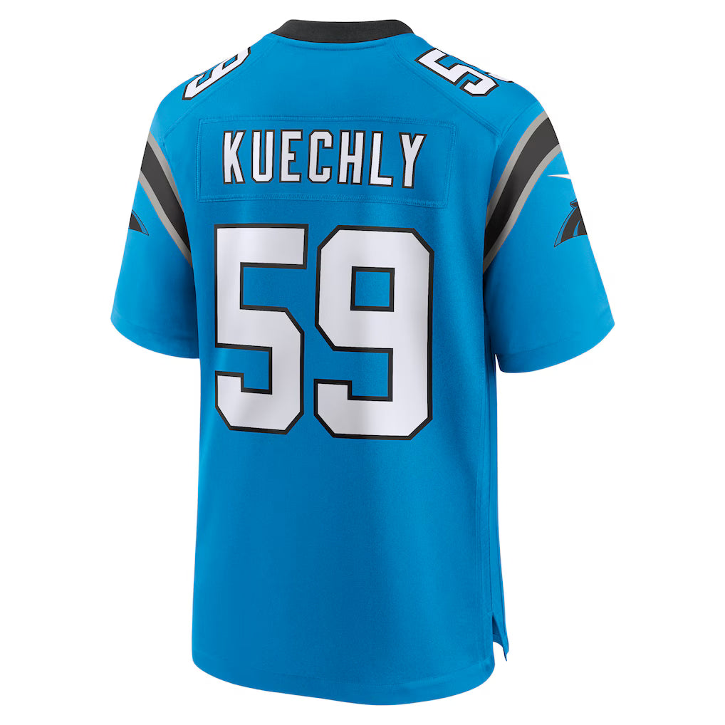 C.Panthers #59 Luke Kuechly Blue Retired Player Game Jersey Stitched American Football Jerseys