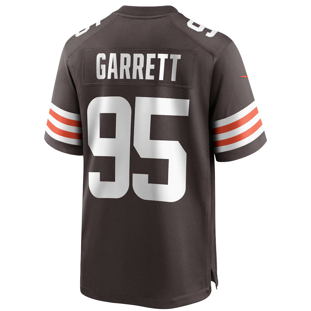 C.Browns #95 Myles Garrett Brown Game Player Jersey Stitched American Football Jerseys