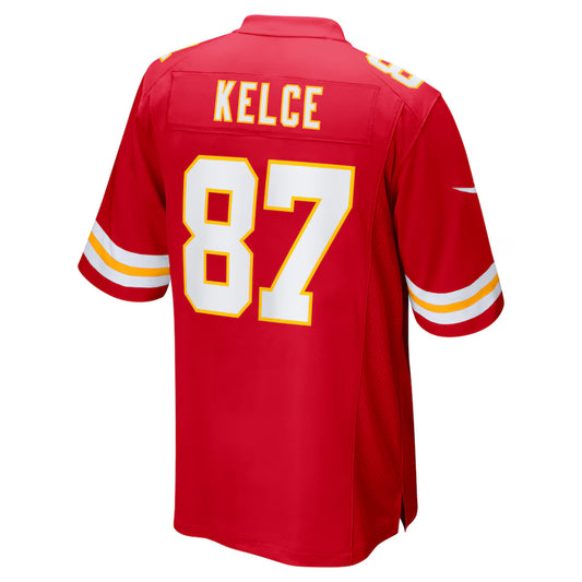 KC.Chiefs #87 Travis Kelce Red Super Bowl LIX Game Jersey Stitched American Football Jerseys