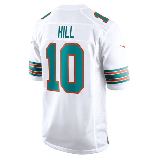 M.Dolphins #10 Tyreek Hill White Game Jersey Stitched American Football Jerseys