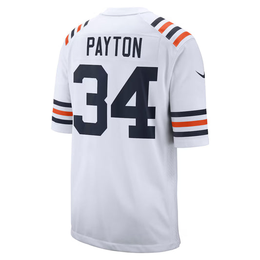 C.Bears #34 Walter Payton White Retired Player Alternate Game Jersey Stitched American Football Jerseys