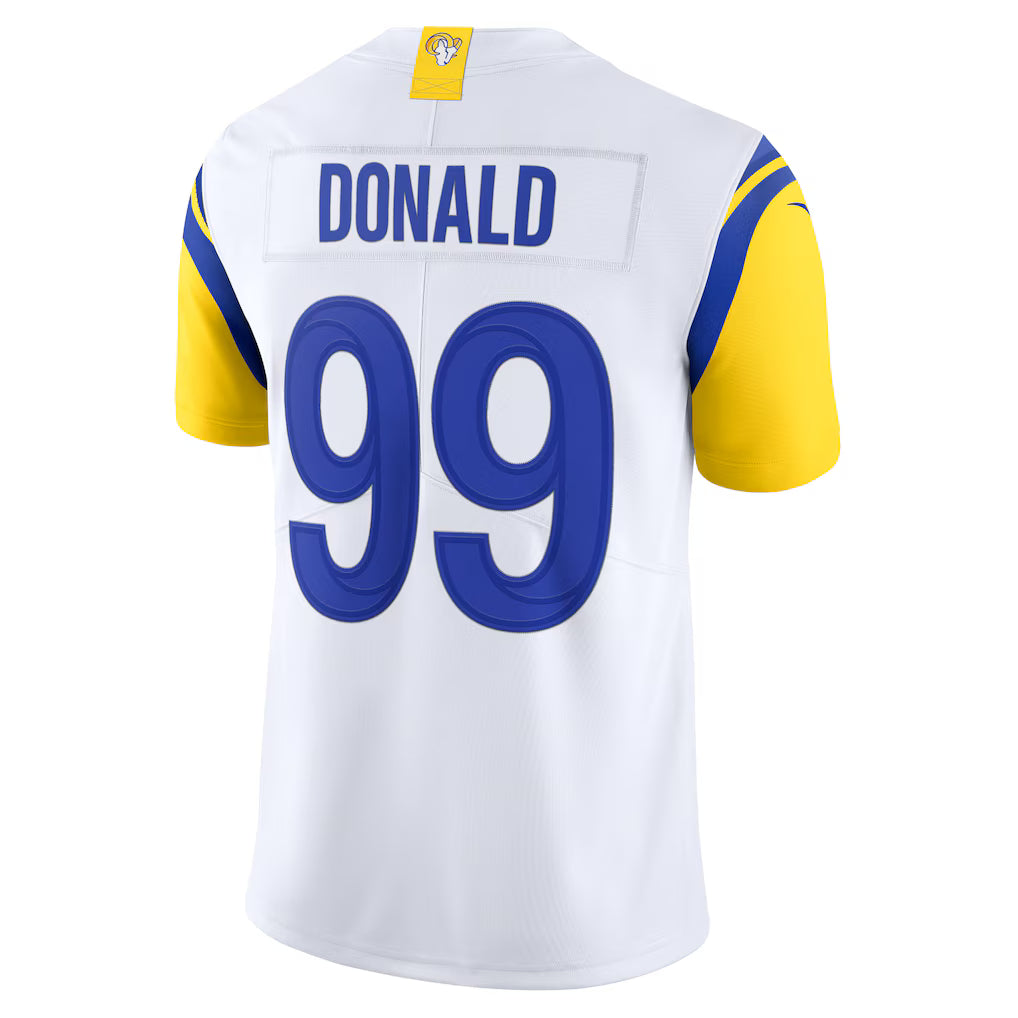 LA.Rams #99 Aaron Donald White Alternate Vapor F.U.S.E. Limited Jersey Stitched American Football Jerseys
